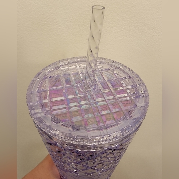 NWT Starbucks 2022 LATAM Holiday Jeweled Iridescent Venti Tumbler Cup - Picture 3 of 6